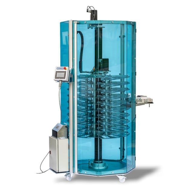 Teilespeicher MECHA DepotMax zur Automatisierung von CNC Stangen-Drehmaschinen